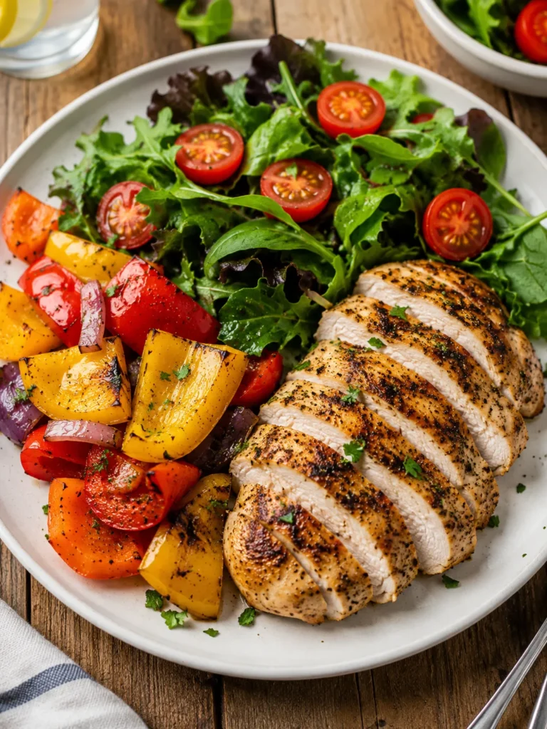 10 Healthy Routine Ideas to Feel Your Best Every Day 9 Colorful plate with vegetables added to a healthy daily meal