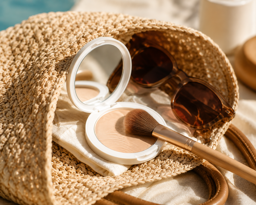11 Sunscreen Ideas for Effortless Daily Sun Protection 6 Powder sunscreen compact for reapplying sun protection over makeup