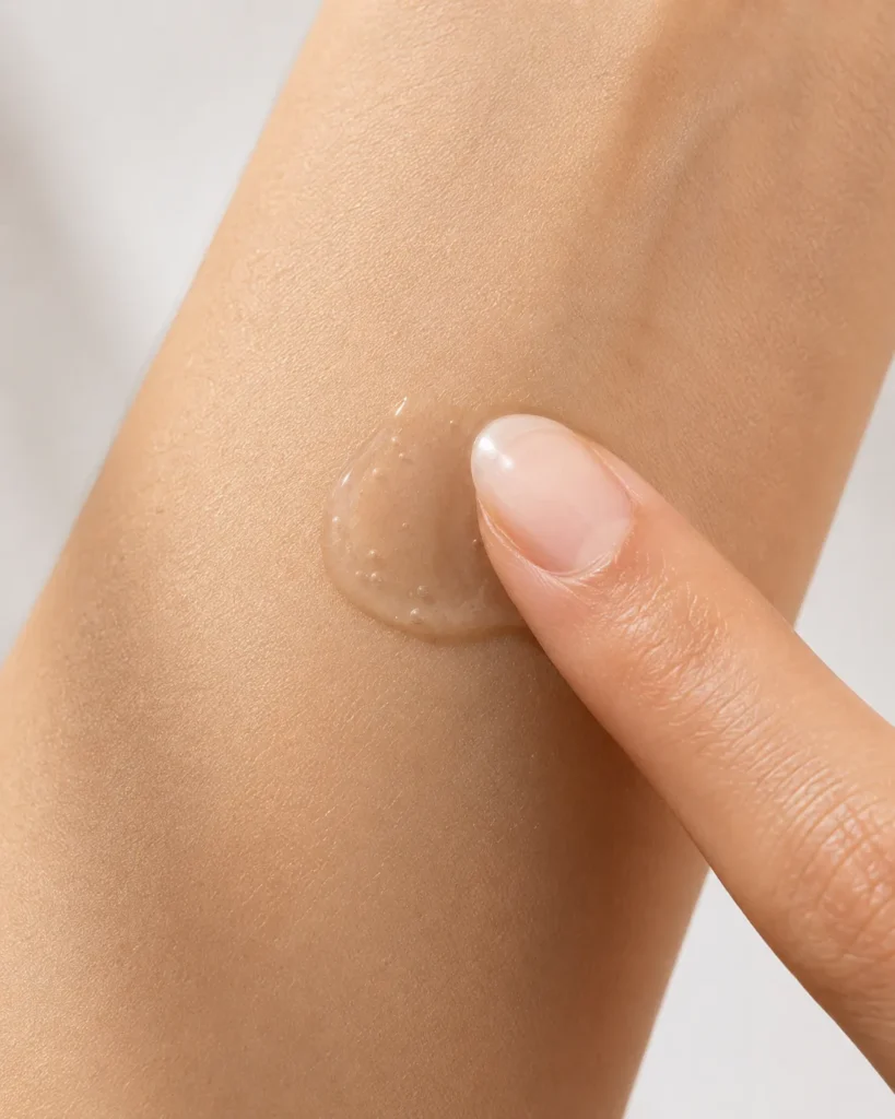 13 Skin Care Guide Tips Every Beauty Lover Needs Now 14 Patch test dot of serum applied to the inner forearm before full use