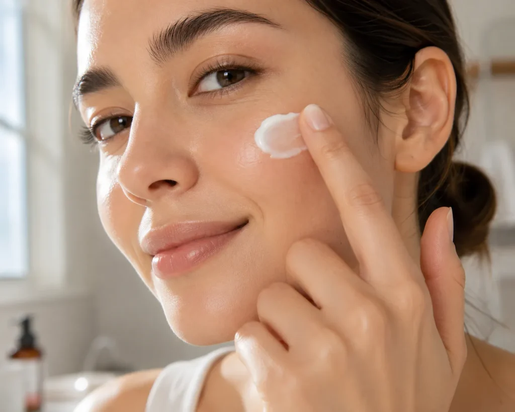 11 Healthy Skin Care Essentials for Glowing Skin 10 Applying daily sunscreen as final step of skin care routine"