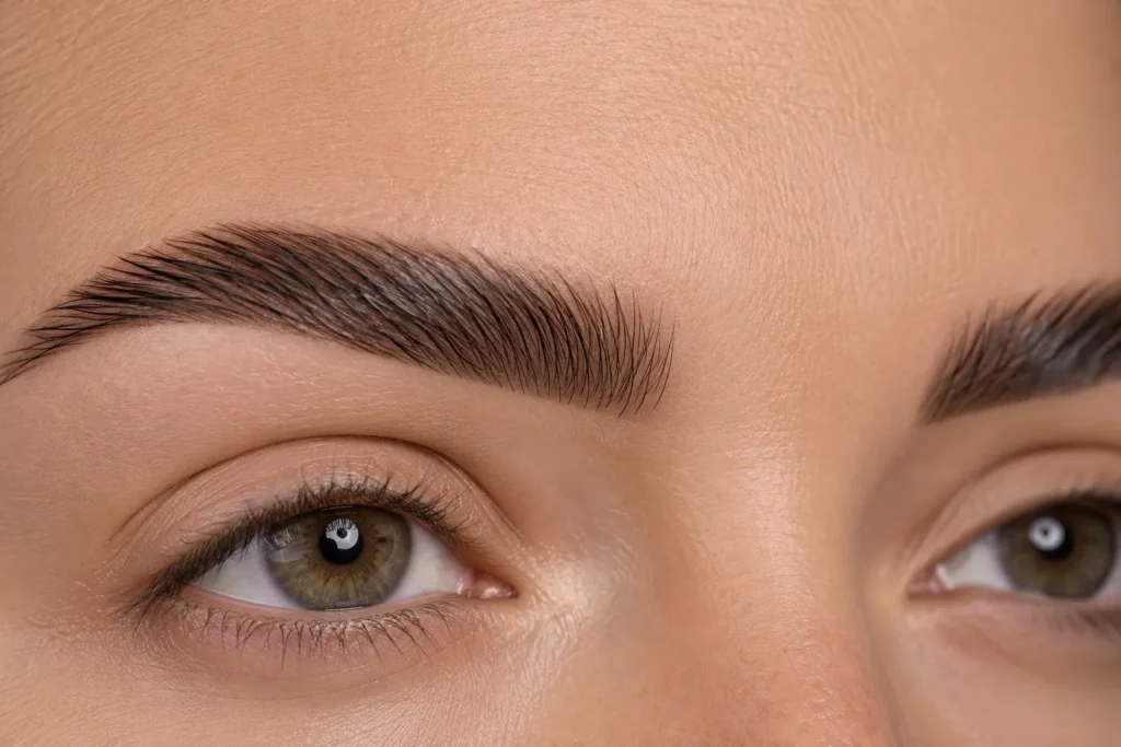 12 Ultra Violet Ideas That Look Bold and Beautiful 11 Eyebrows groomed with a subtle tinted brow gel