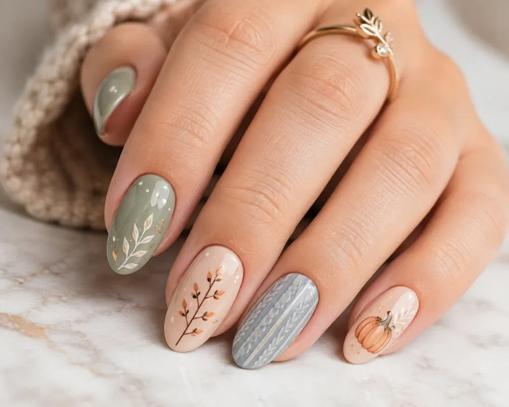 10 Beauty Business Ideas Perfect for Beauty Lovers 6 Close up of hands showing intricate seasonal nail art design