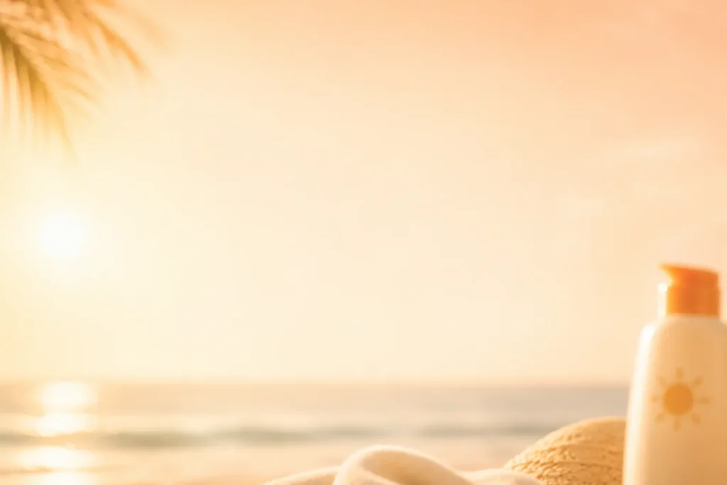 12 Sunscreen Advertisement Tips for Better Results 6 Customer review quote about sunscreen not stinging eyes during sweat