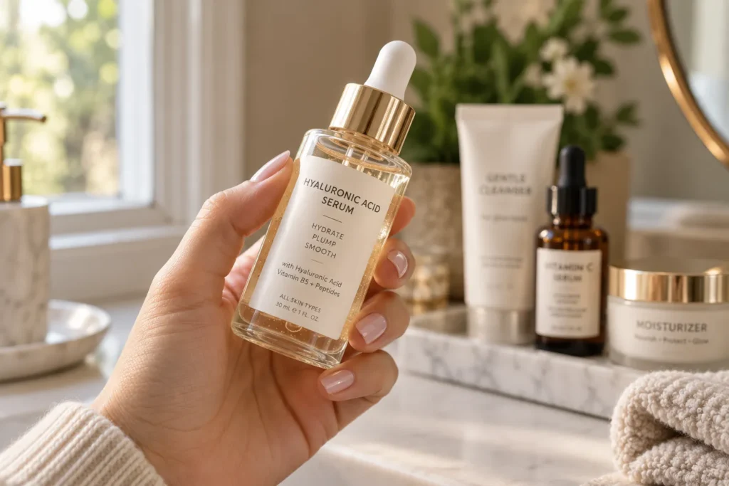 10 Cosmetic Skin Care Secrets for Healthier Skin 5 Serum bottle showing ingredient label for cosmetic skin care ingredients