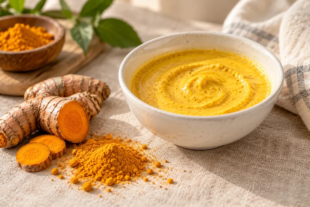10 Milk Moisturizer Ideas for Naturally Soft Skin 7 Turmeric and milk paste for a natural brightening face mask
