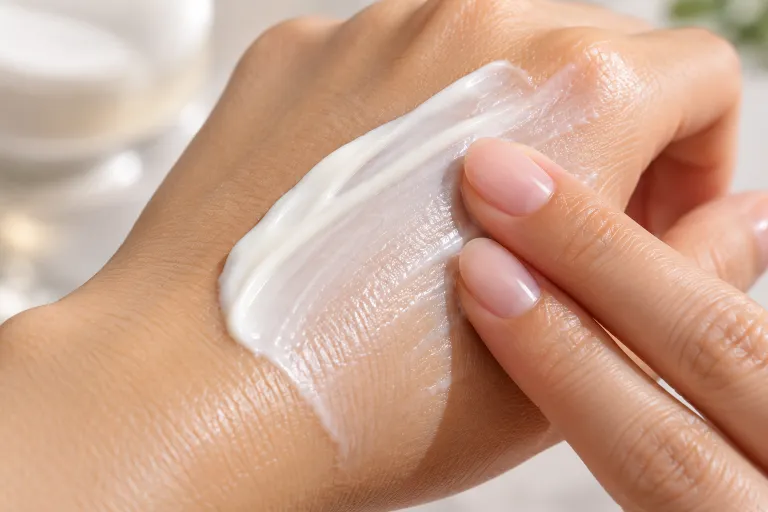 10 Sunscreen Cream Advertisement Ideas That Get Clicks 3 Close up of lightweight sunscreen cream blending smoothly into skin