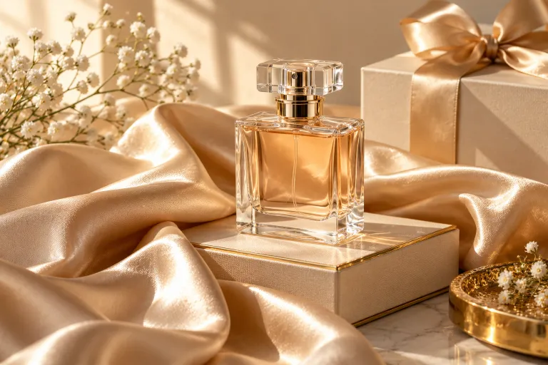 10 Creative Photo Backgrounds for Better Pictures 10 Perfume bottle on draped champagne satin fabric with soft side lighting